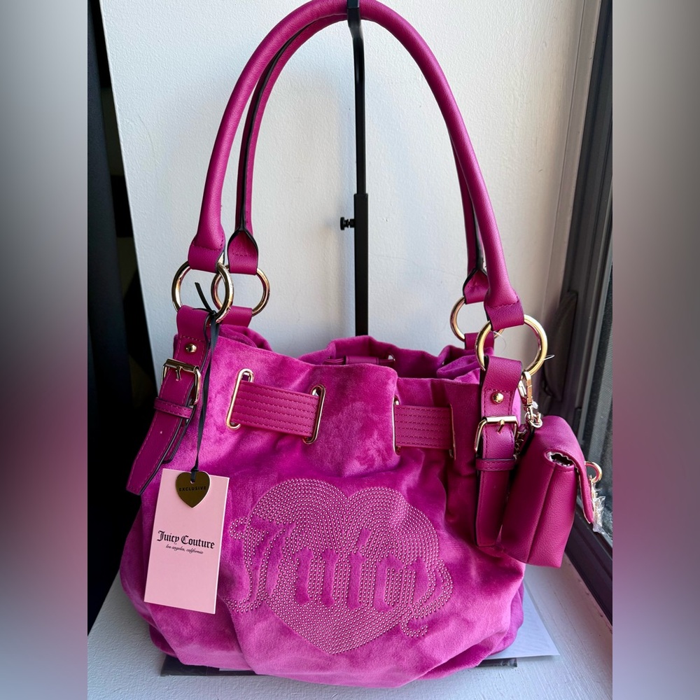 Juicy Couture Queen Couture Tote - Raspberry Tart